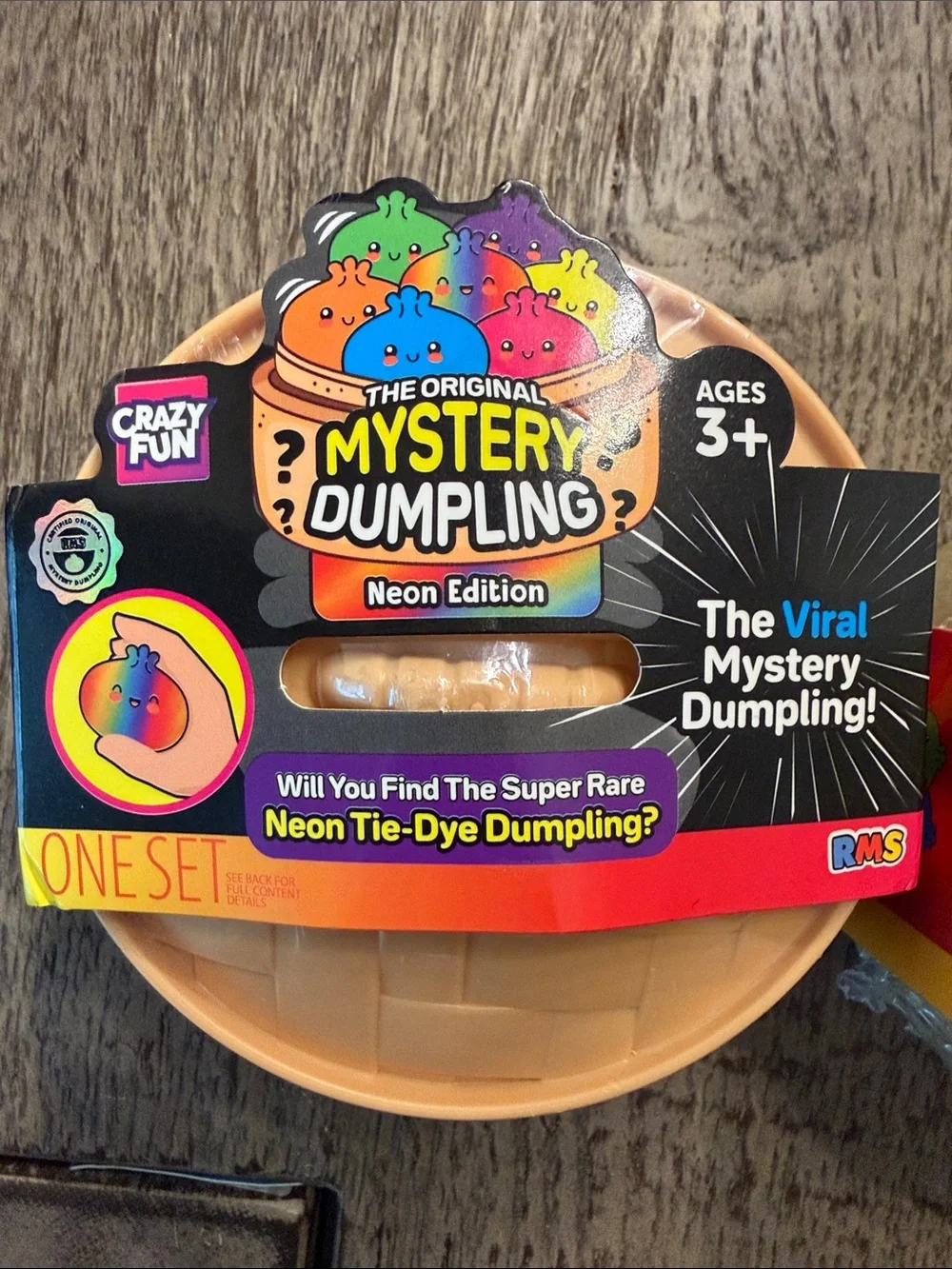 RMS Crazy Fun Mystery Dumpling Neon & Angry Glitter Bao Bun Squishy Bundle Set 2